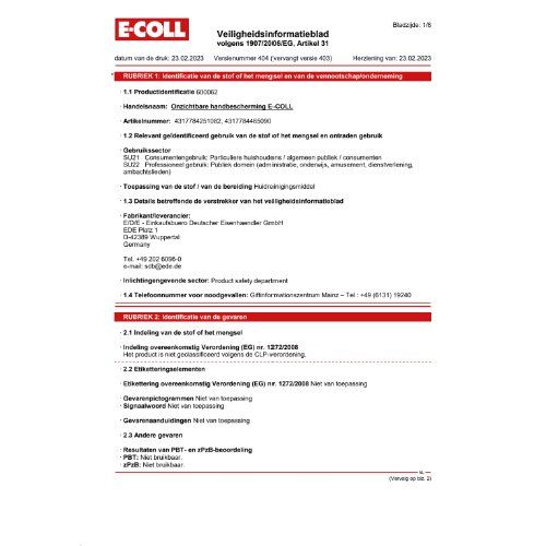 Handschutz unsichtbar 1L Dose E-COLL