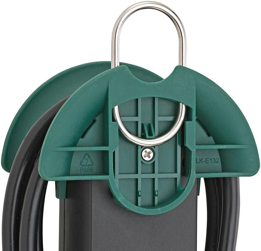 Steckdosenleiste 5-fach H05VV-F3G1,5 3m Aufrollhilfe und Haken FORTIS