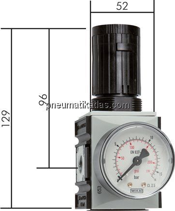 FUTURA Druckregler, G 1/4", 0,5 - 8bar