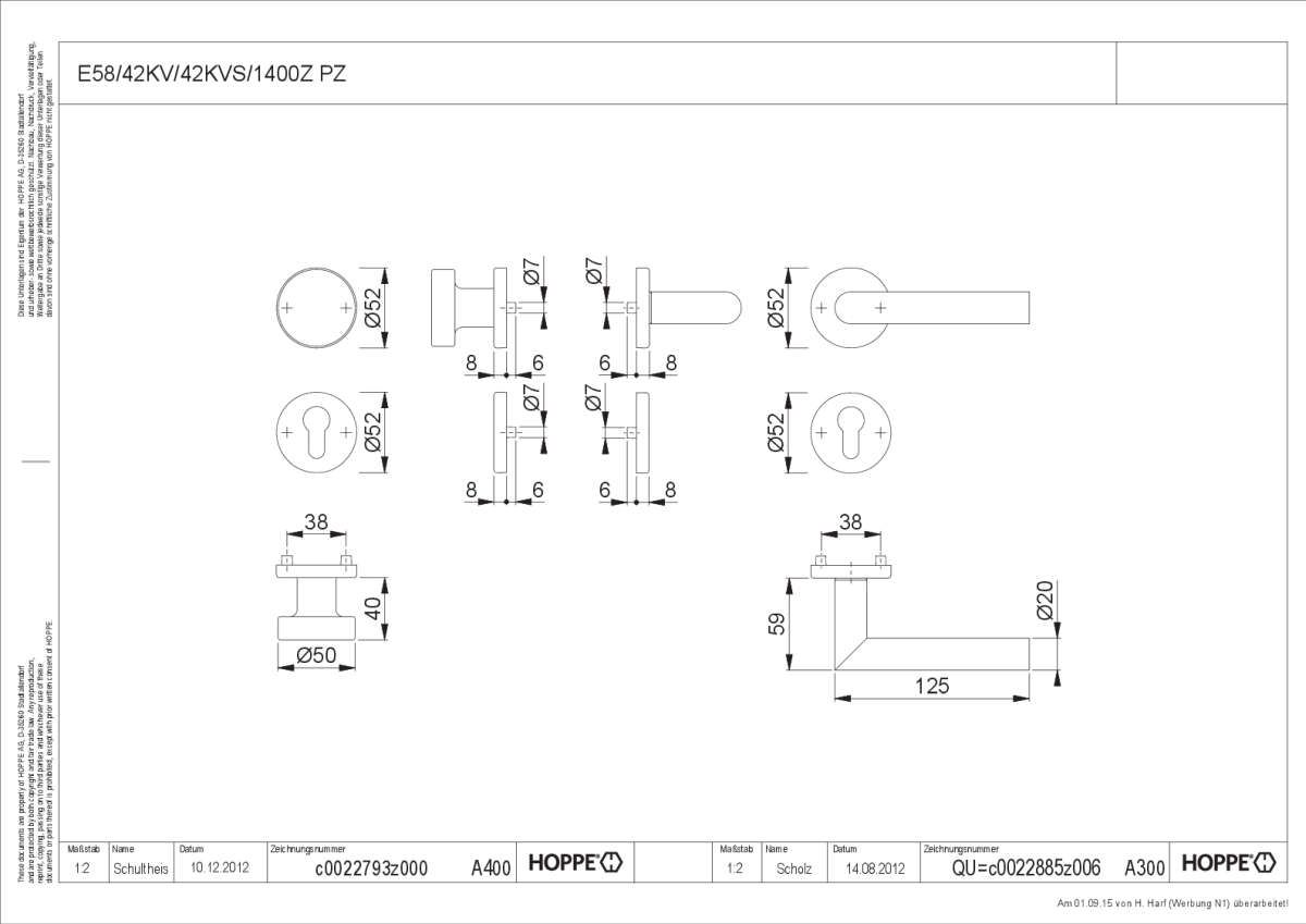 Hoppe/Wechselgrt Amsterdam E1400Z/42 Pz Er