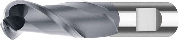 Radiusfräser kurz VHM AlTiN+ Schaft HB 30Grad 12 mm FORTIS