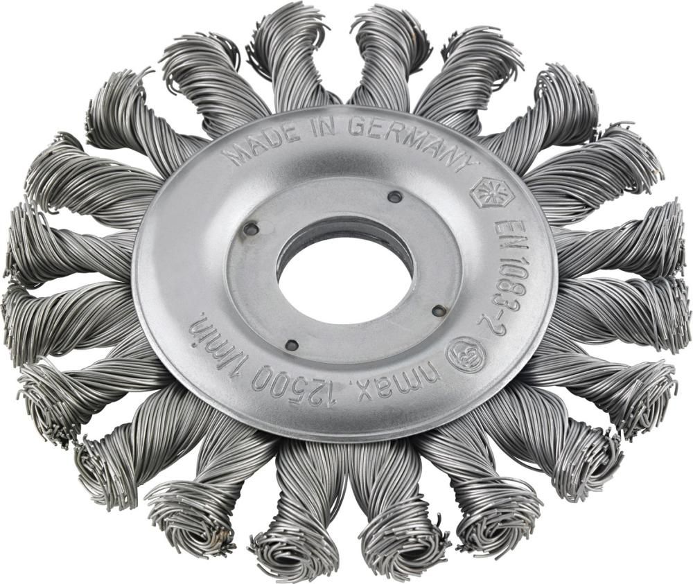 Rundbürste rostfrei rechts/links gezopft 125x0,35mm FORMAT