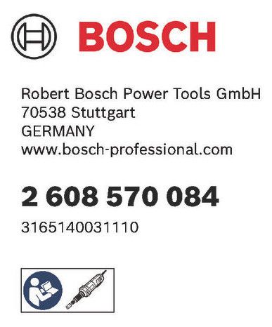 BOSCH Spannzange mit Spannmutter