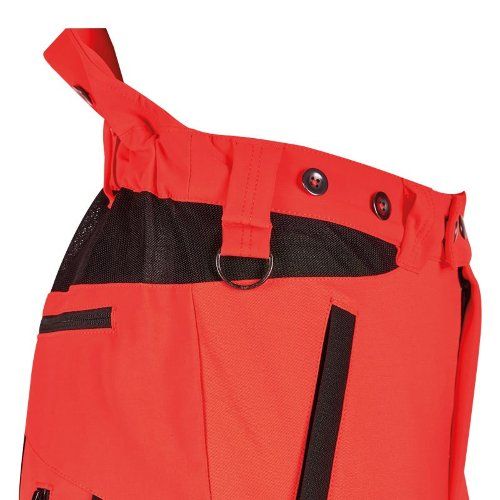 PSS X-treme Schnittschutzhose Breeze EN 20471 neonrot/schwarz - Gr. 50