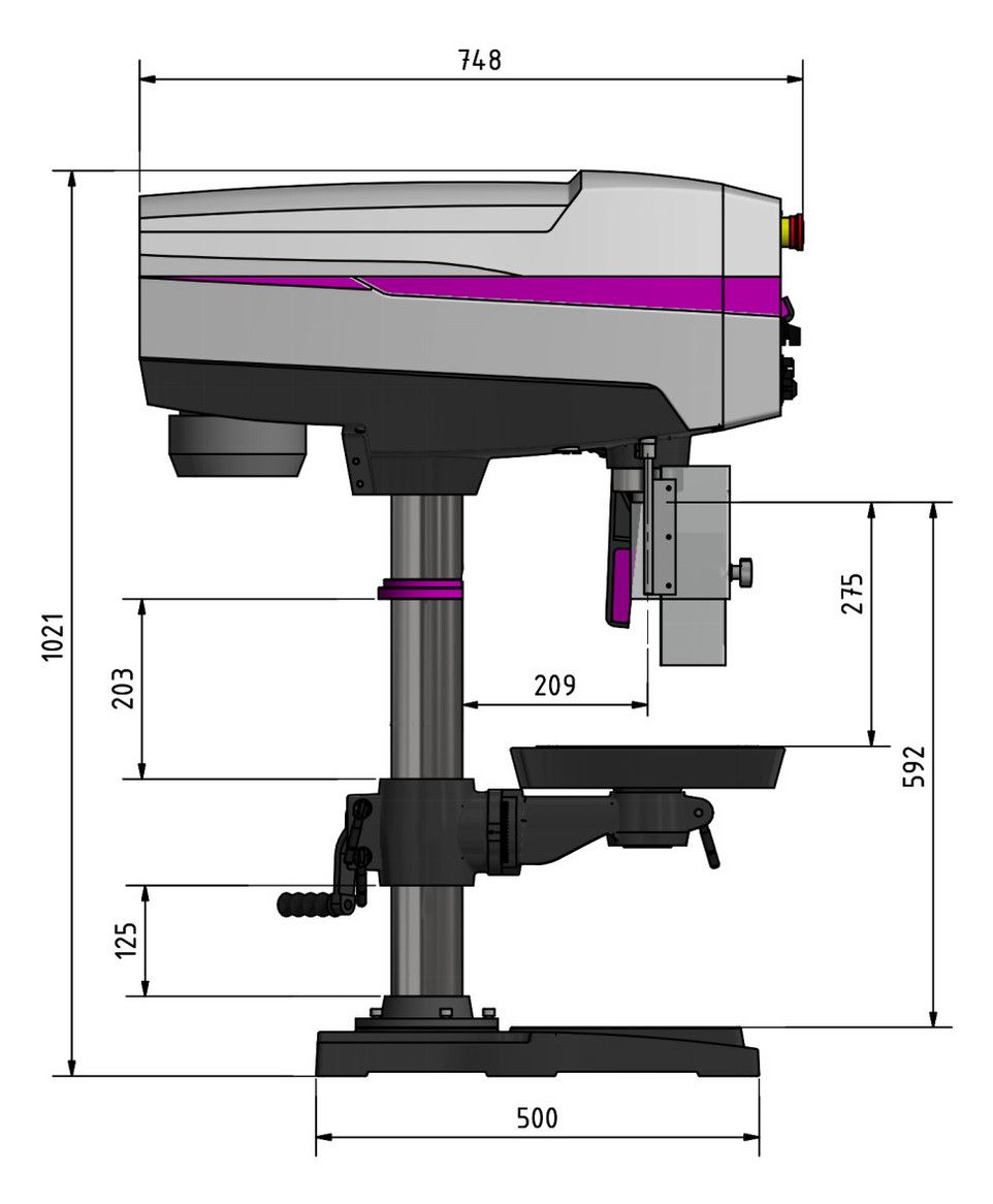 OPTIMUM Tischbohrmaschine (MK3)