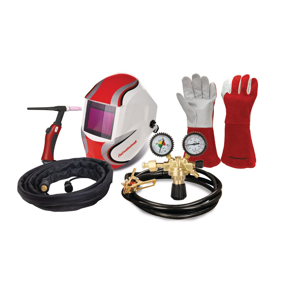 WIG-Schweißgerät Schweisskraft CRAFT-TIG 453 LCD AC/DC PULSE Set