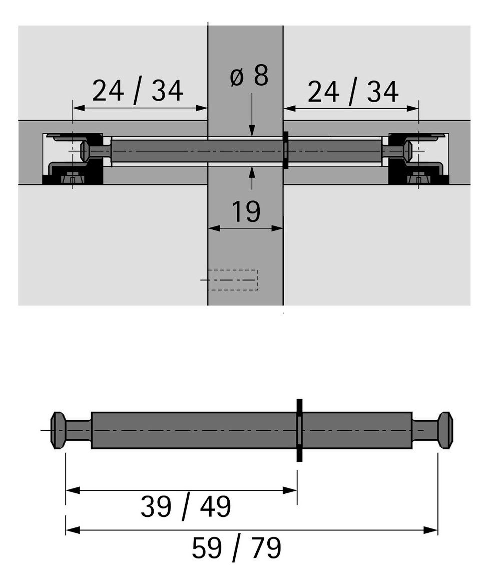 HETTICH Doppeldübel DU 853