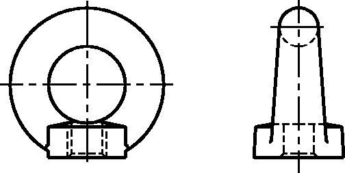 Ringmuttern C 15 ähnlich DIN 582 (entspr. Ausgabe April 1971) M 12 galv. verzinkt