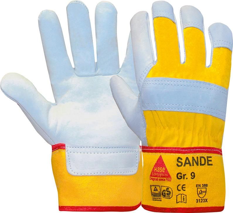 Handsch.Sande, Rindleder,Gr.10