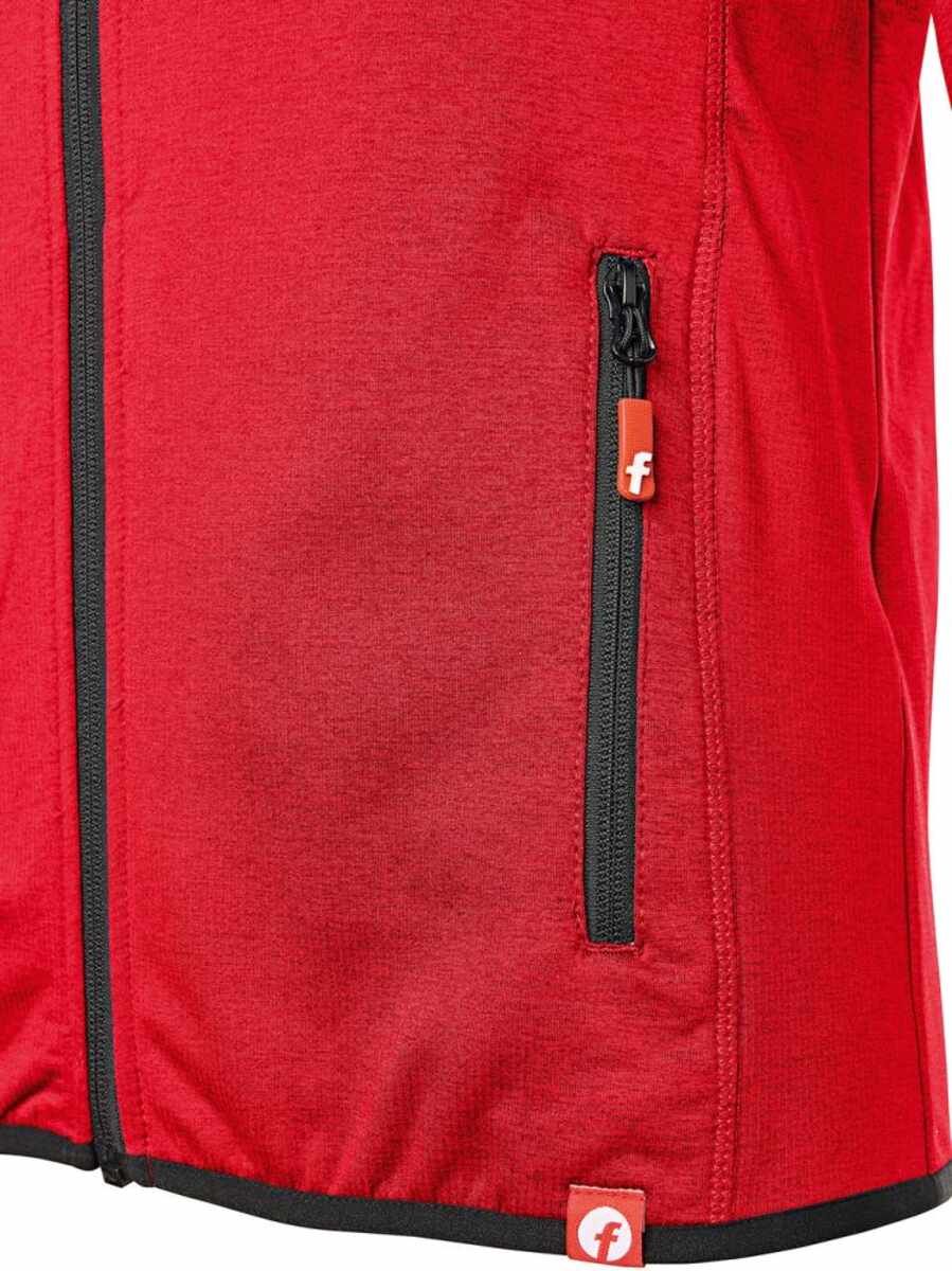 Tech-Fleecejacke rot/schwarz meliert Gr. 2XL Fortis Elements