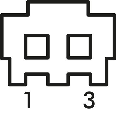 2-Pol Stecker, 6,8x3,2 mm mit 0,6 m Kabel