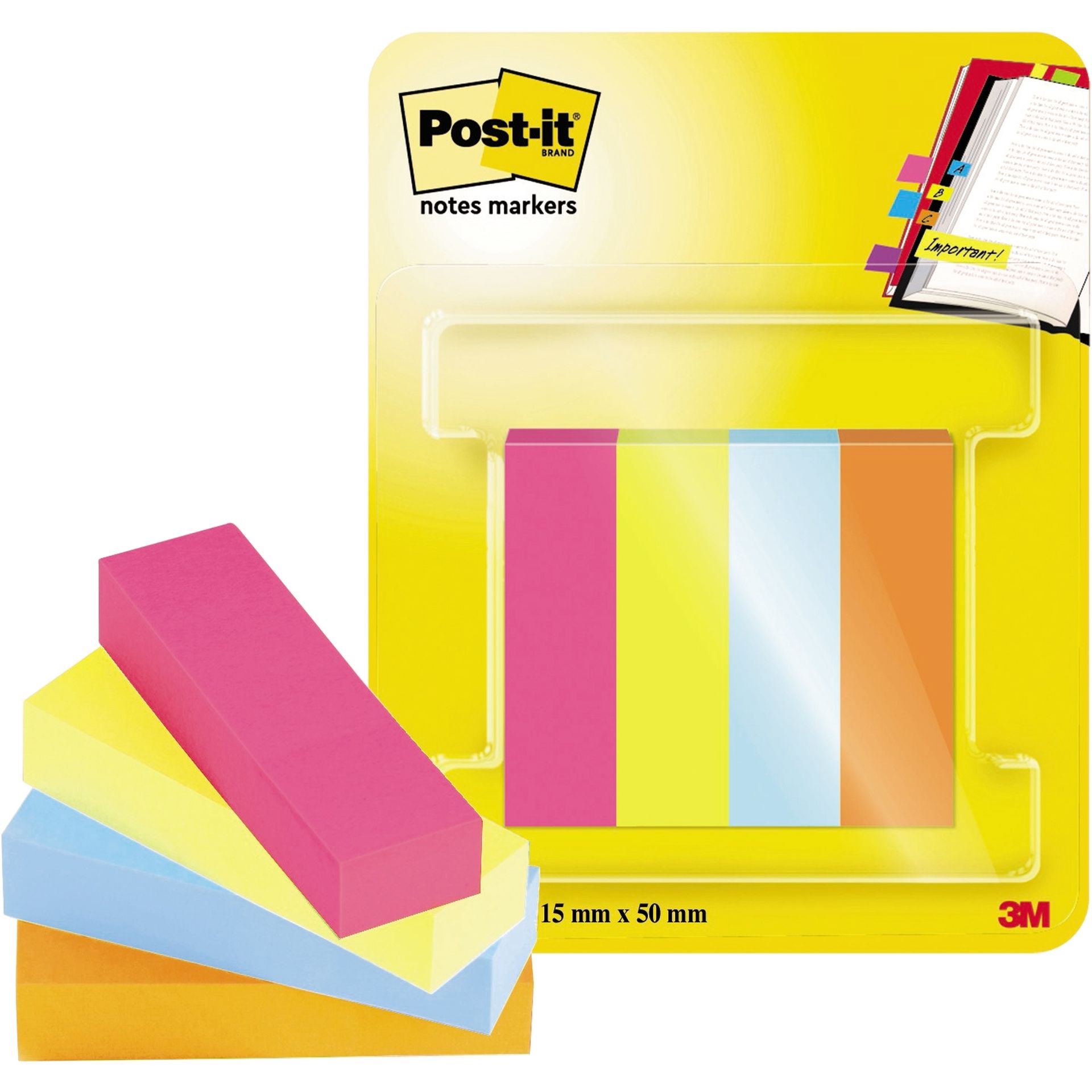 Haftstreifen Page Marker sortiert 4x50Bl./Pack.
