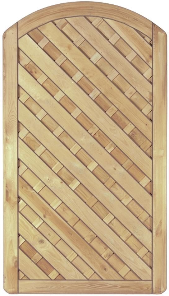 Maxi-Diagonal Bogen Tor Rahmen 45/90 mm, kdi grüngeriffelt & geschraubt o. Beschlag 100x180/160cm