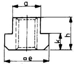 AMF Muttern-Rohling T-Nuten DIN508R-18