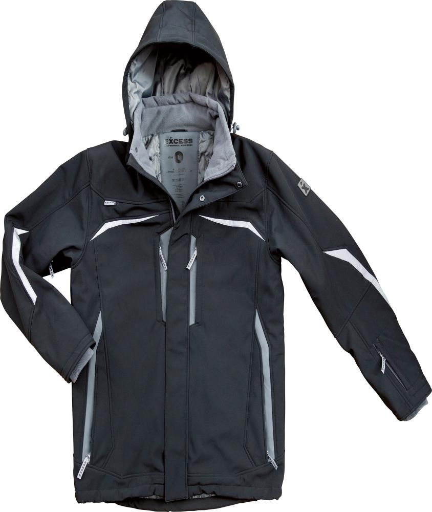 Soft-Shell Winterjacke, Gr.2XL,Allrounder,bla/gr Excess