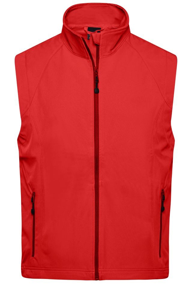 Men's Softshell Vest Modische Softshellweste rot, Gr. S