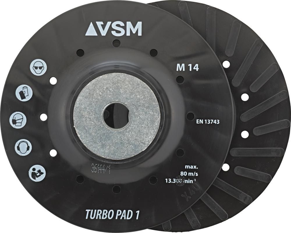VSM Stützteller TURBO PAD 1 gerippt M14 125mm