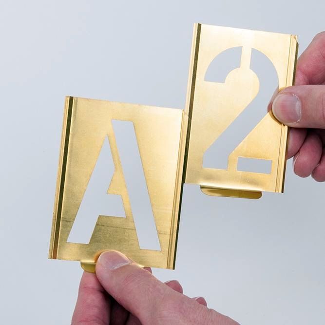 Signierschablone A-Z