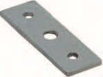 Halteplatte mit M8 Gewinde, 60x20x3 mm, Stahl verzinkt