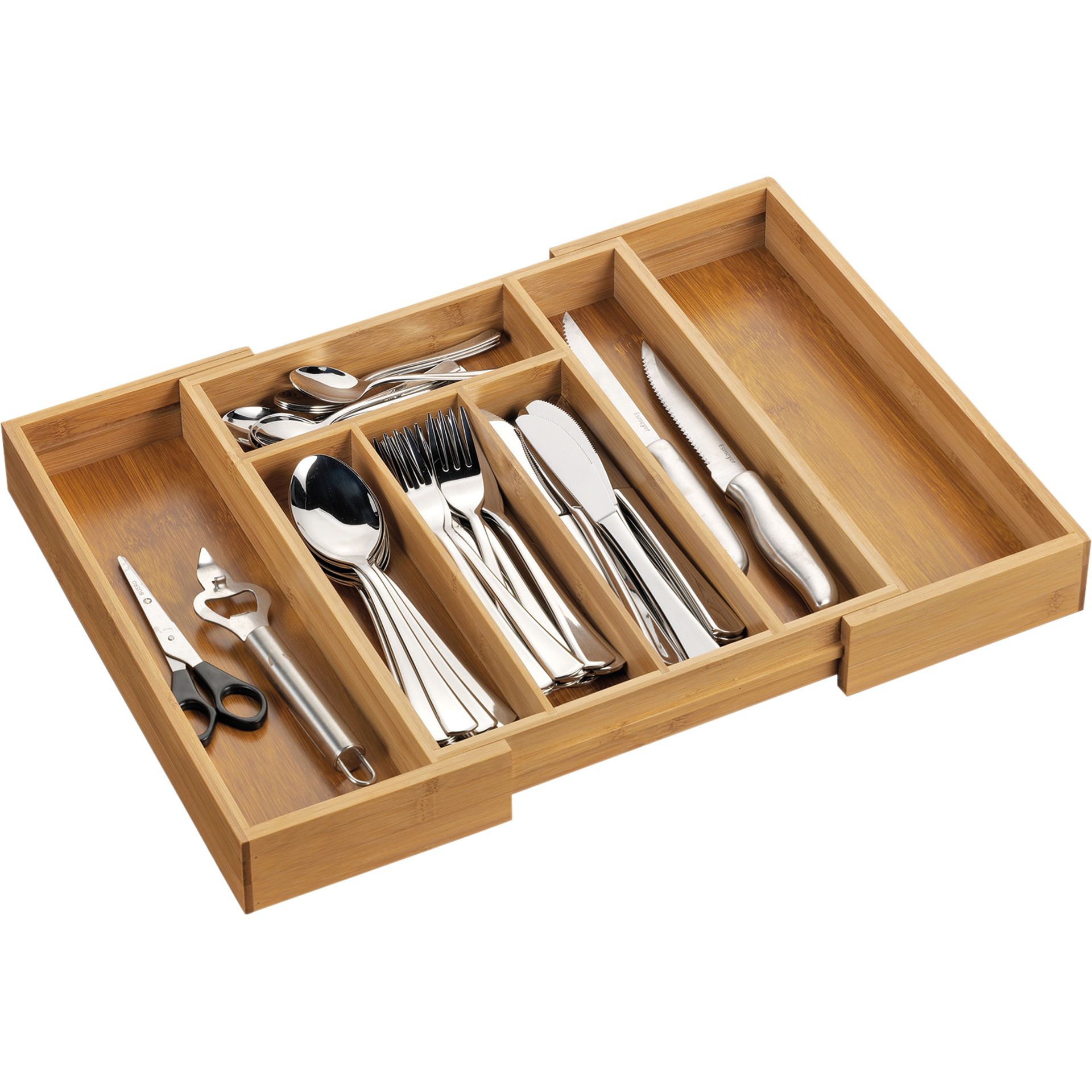 Besteckkasten Bambus 33,5x6cm braun