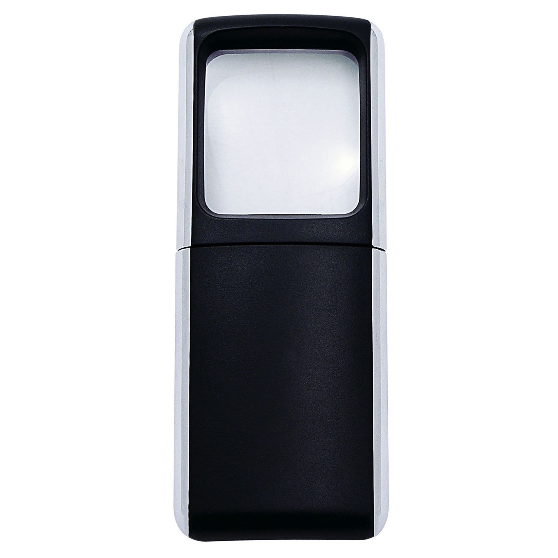 Lupe 4,7x11,8x1,4cm LED schwarz +Batterien