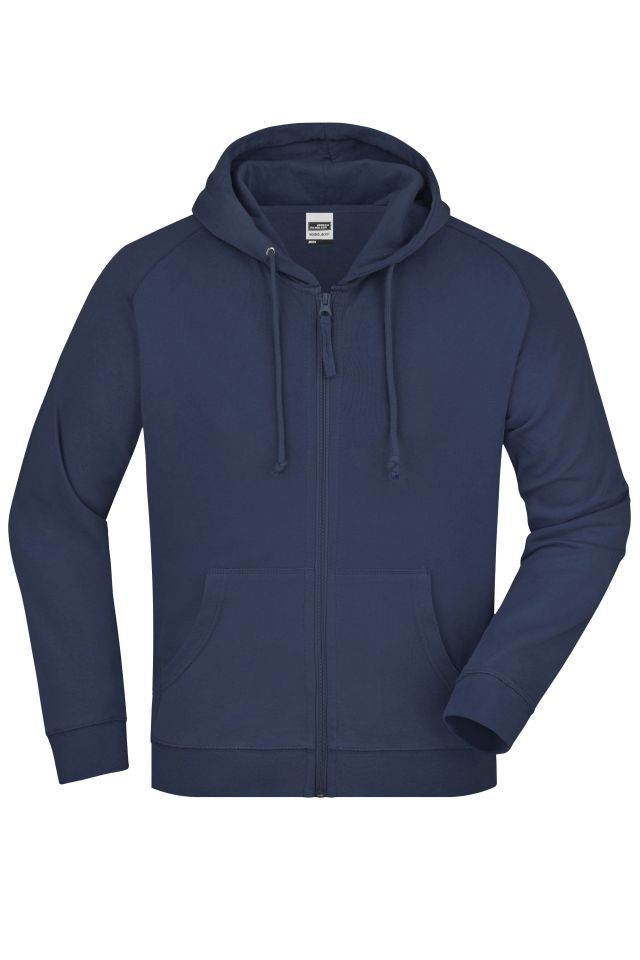 Hooded Jacket Klassische Kapuzenjacke aus hochwertiger French-Terry-Qualität blau, Gr. M