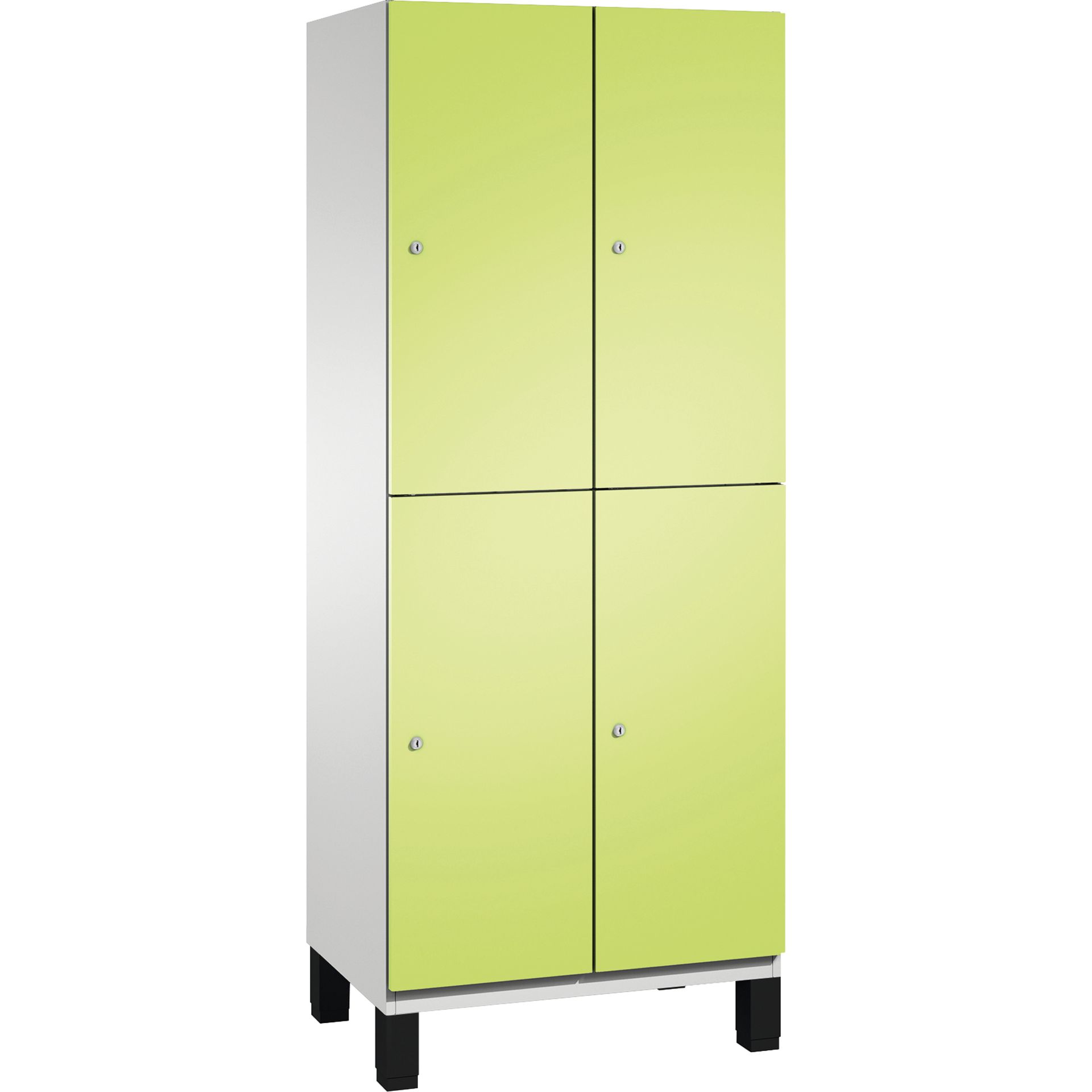 Doppelstockspind Füße 4Fächer B800mm lgr/cgn