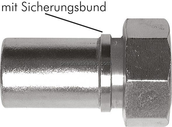 Schlauchtülle, EN14420-5 G 2"-50 (2")mm, 1.4408