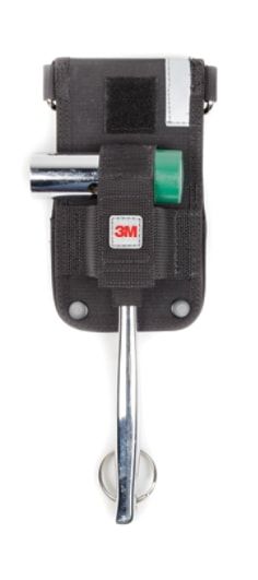 3M™ DBI-SALA® 95.13, Gerüstschlüssel-Gürtelholster mit Rücklaufspule, mit Hook2Loop Gummi-Haltegurt, 1500097