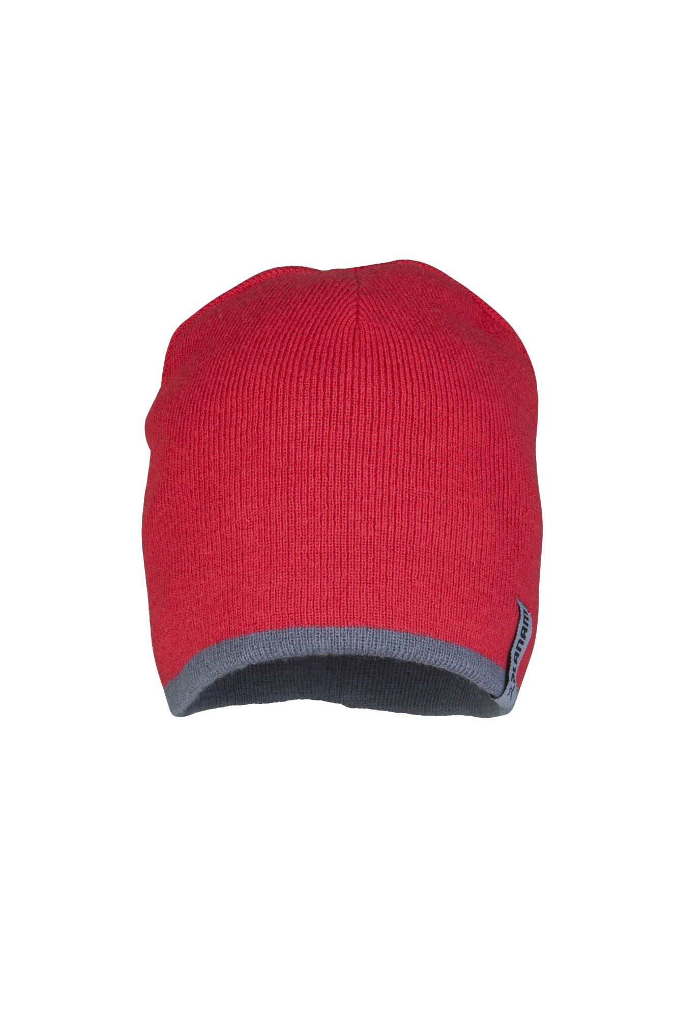 Planam Strickmütze 2-farbig Zubehör rot/schiefer Gr. Universalgröße