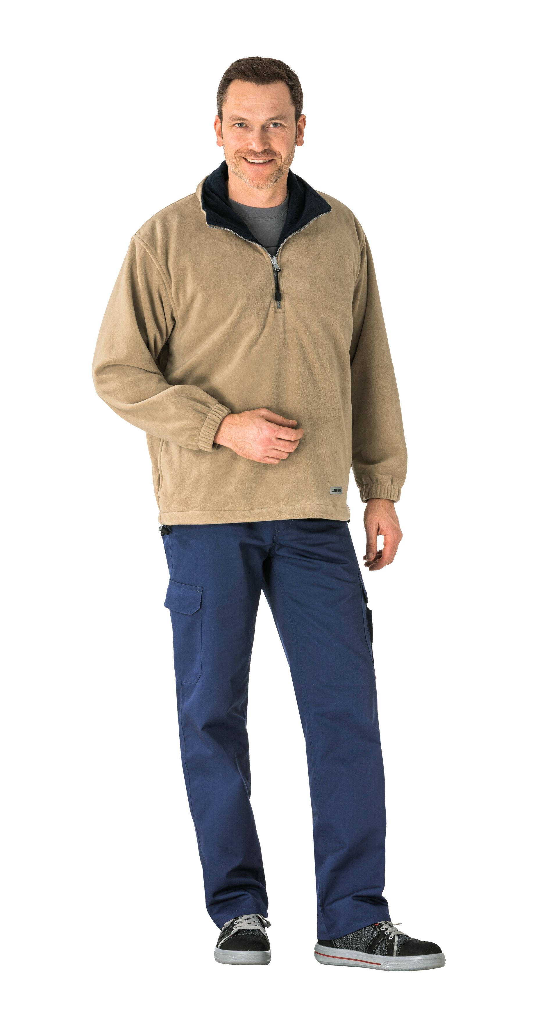 Planam Relax Fleecetroyer Outdoor camel/marine Gr. S