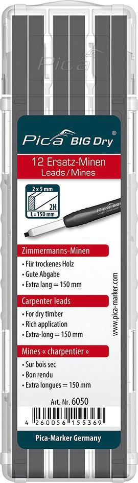 Pica BIG DRY Ersatzminen Set Zimmermann 2H