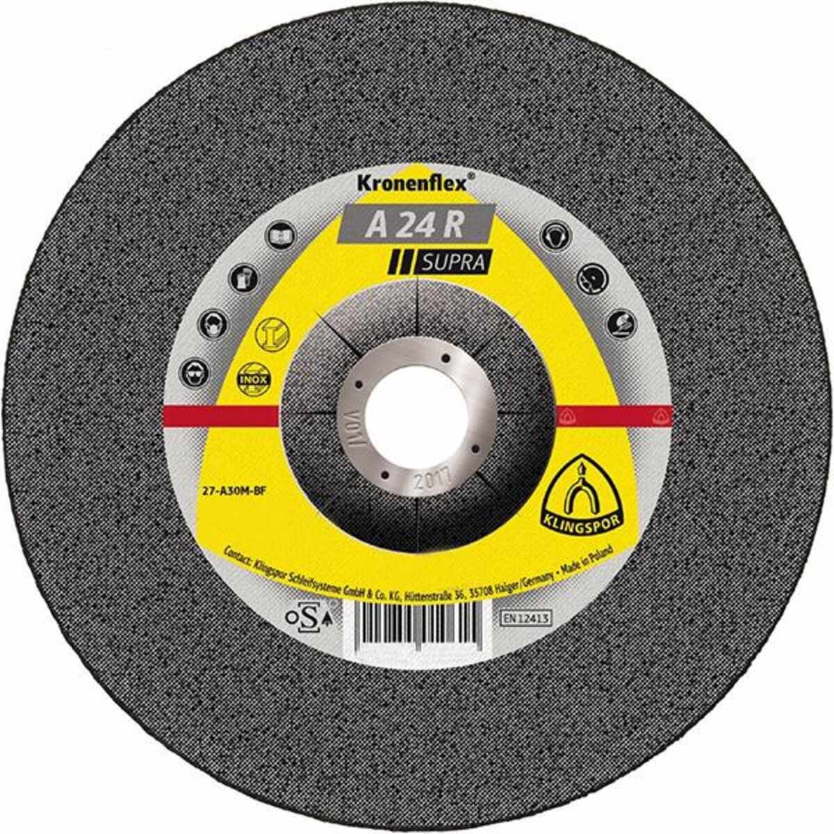 Schruppscheibe A24R Supra125x6 mm gekr. Klingspor