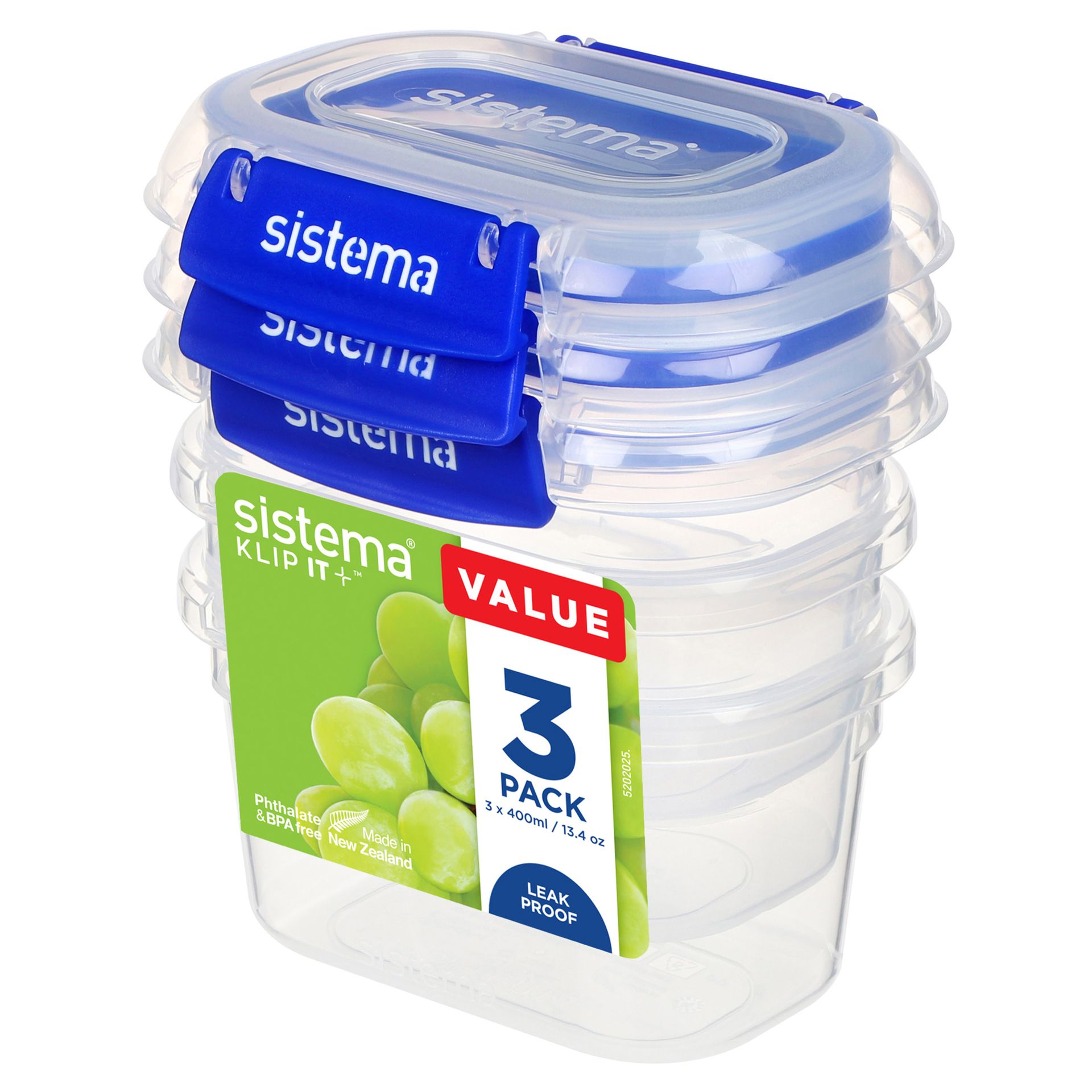 Frischhaltebox KLIP IT PLUS 400ml 3St