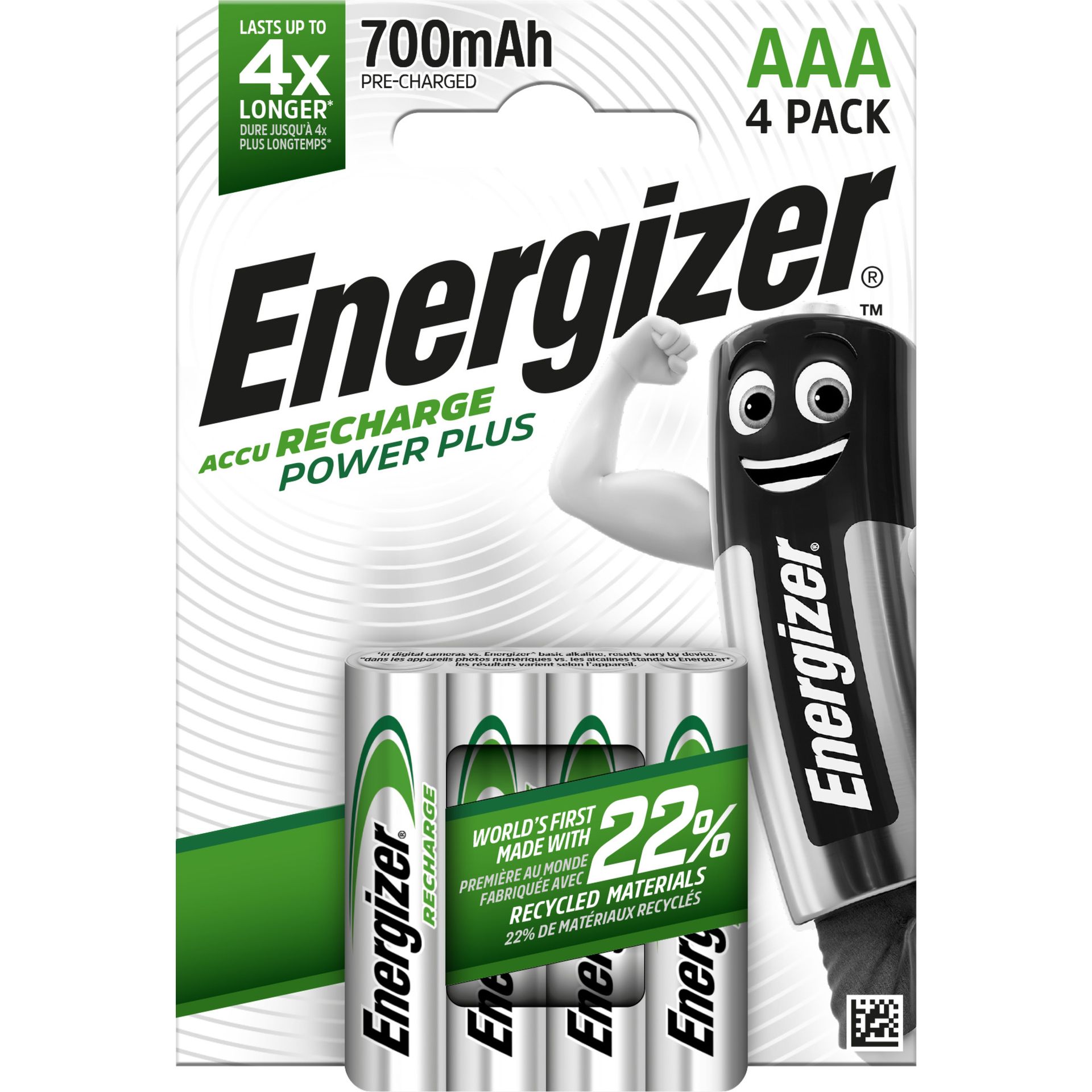 Akku Recharge PowerPlus AAA/HR3 4 St./Pack.
