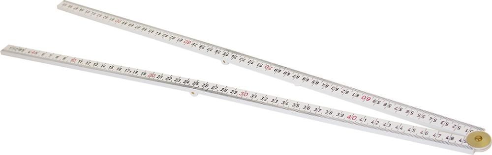 Gliedermaßstab Kunststoff1mx13mm weiß 4Glieder Hultafors