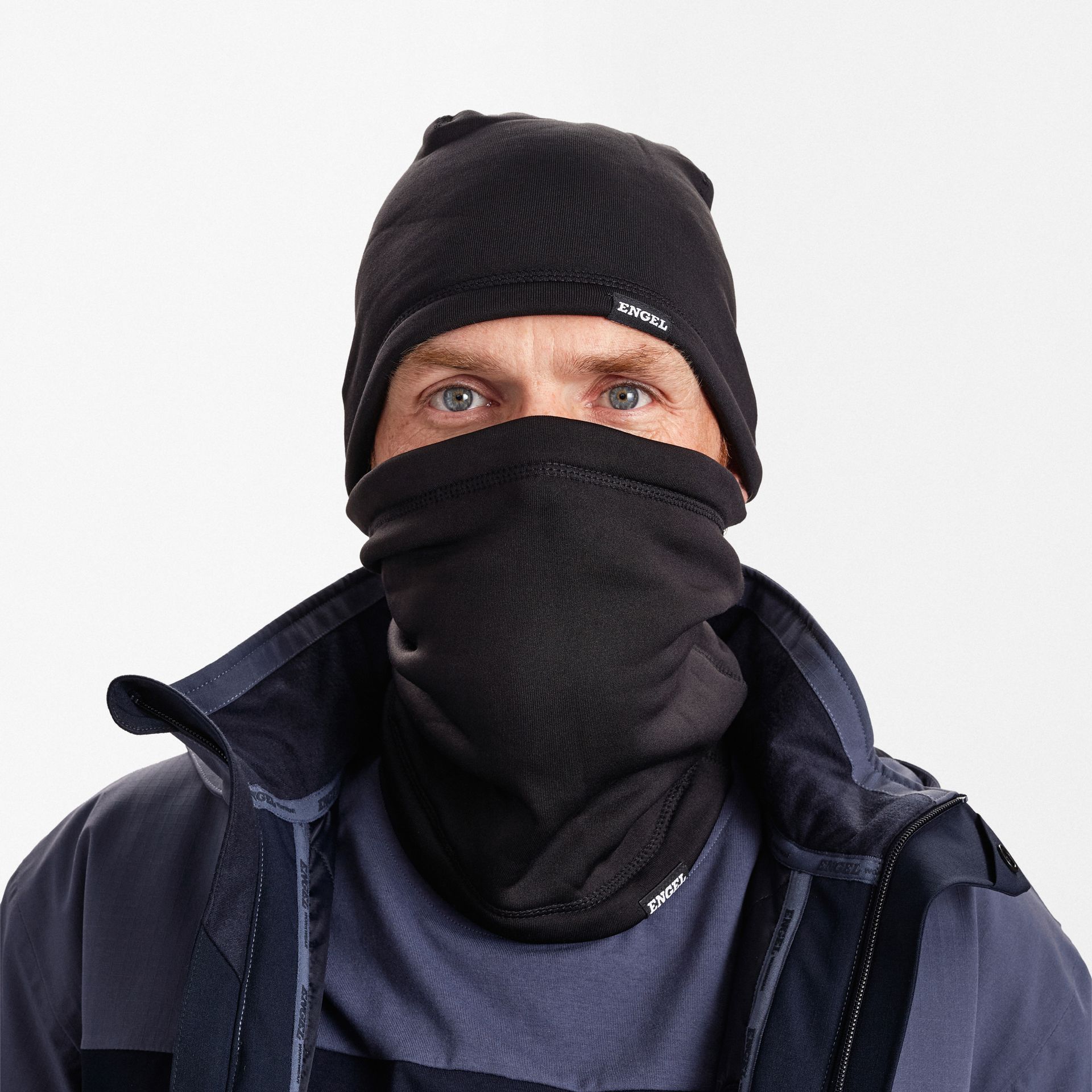 Beanie- und Halswärmer-Set Schwarz, Gr. One size