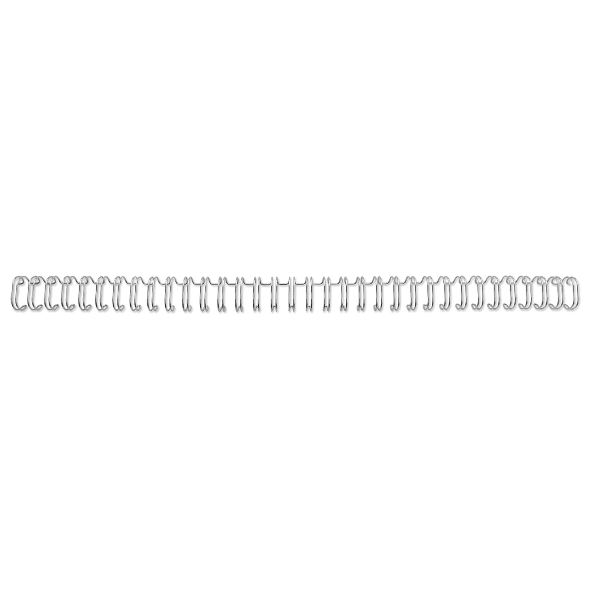Drahtbinderücken DIN A4 10mm silber 100 St./Pack.
