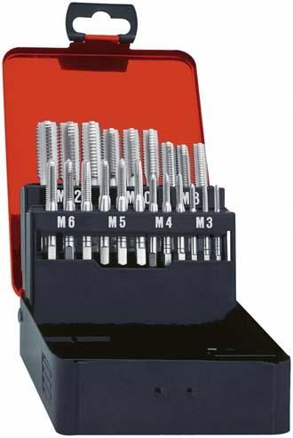 Handgewindebohrer-Set DIN352 HSS M3-12 FORMAT