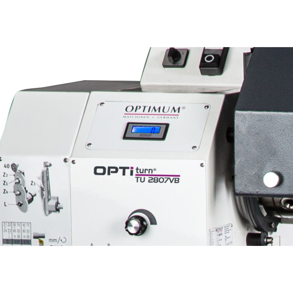Leitspindeldrehmaschine Optimum OPTIturn 2807VB