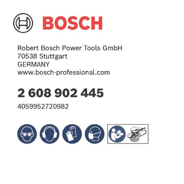BOSCH Folienschleifscheibe