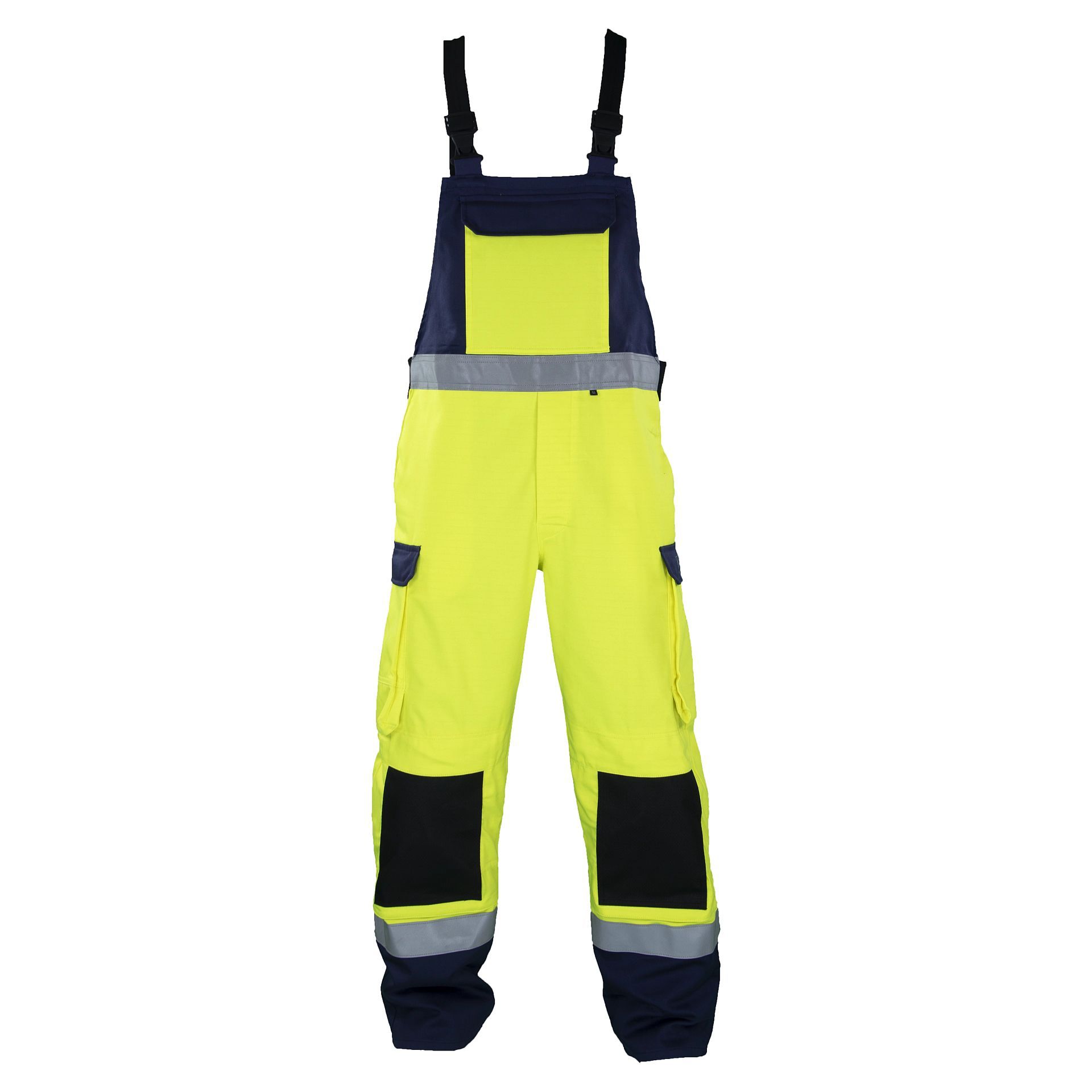 Multinorm-Latzhose DA7525LH52, gelb/blau, Gr. 44
