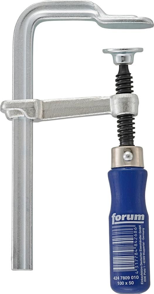 FORUM Ganzstahl-Schraubzwinge 100x 50mm