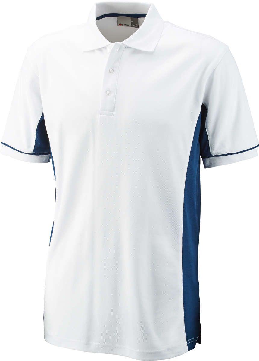 Poloshirt Function Cont.,Gr.2XL,weiß-indigo
