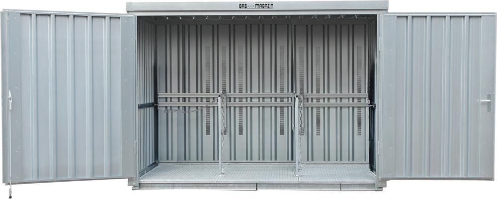 Gasflaschenmagazin 114 m Boden 1410x1050x2170