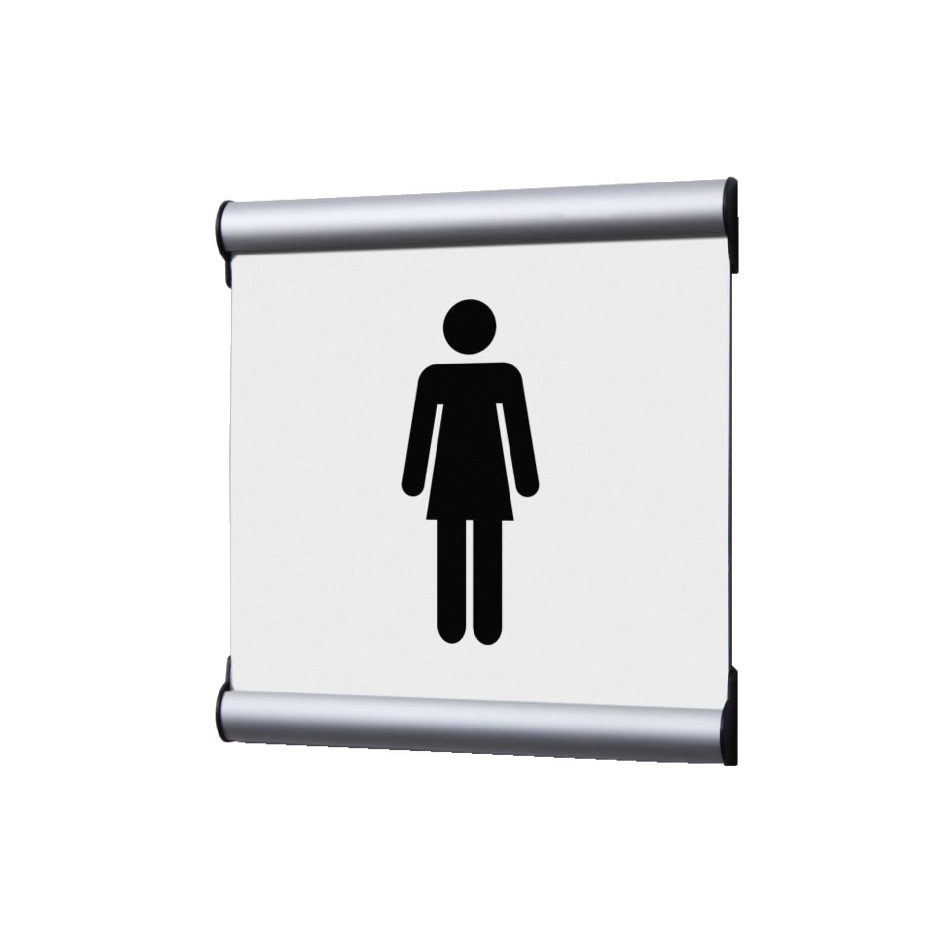 Türschild 15,5x15,5cm Damen ws
