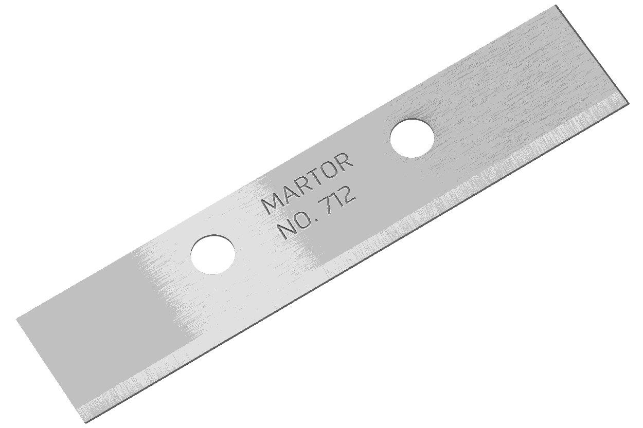 MARTOR Ersatzklinge FIBERGLASKLINGE 712 Standardschliff | 80 Stück