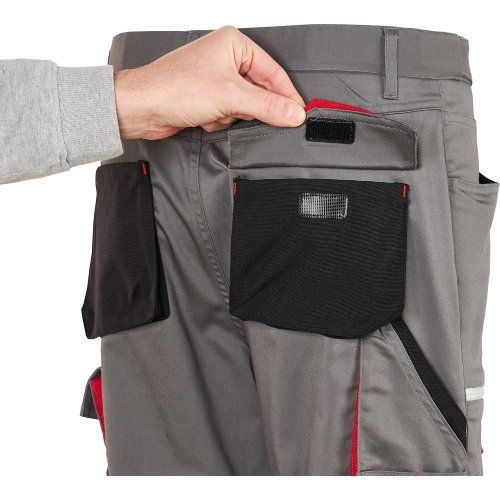 Herren-Bundhose Flex grau/schwarz/rot Gr. 25 FORTIS