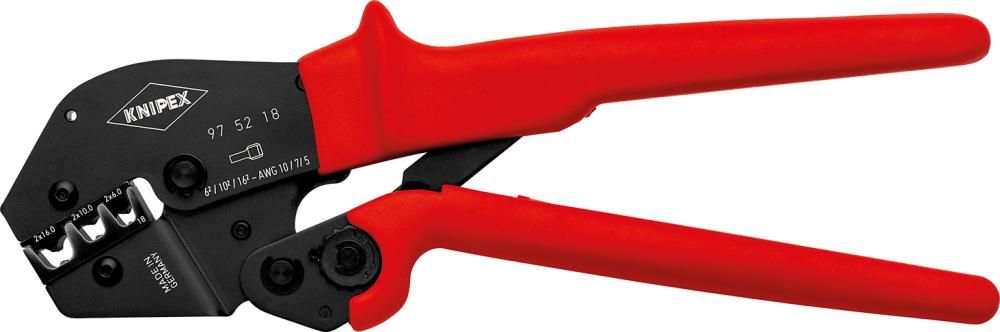 Crimp-Hebelzange f. Twin Aderendhülsen 2x6,2x10 und 2x16qmm KNIPEX