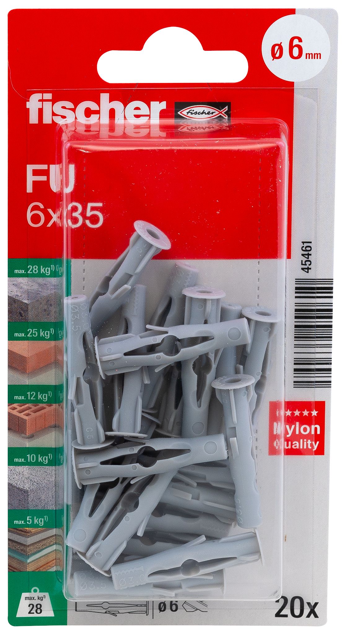 Universaldübel FU 6x35 K (20)